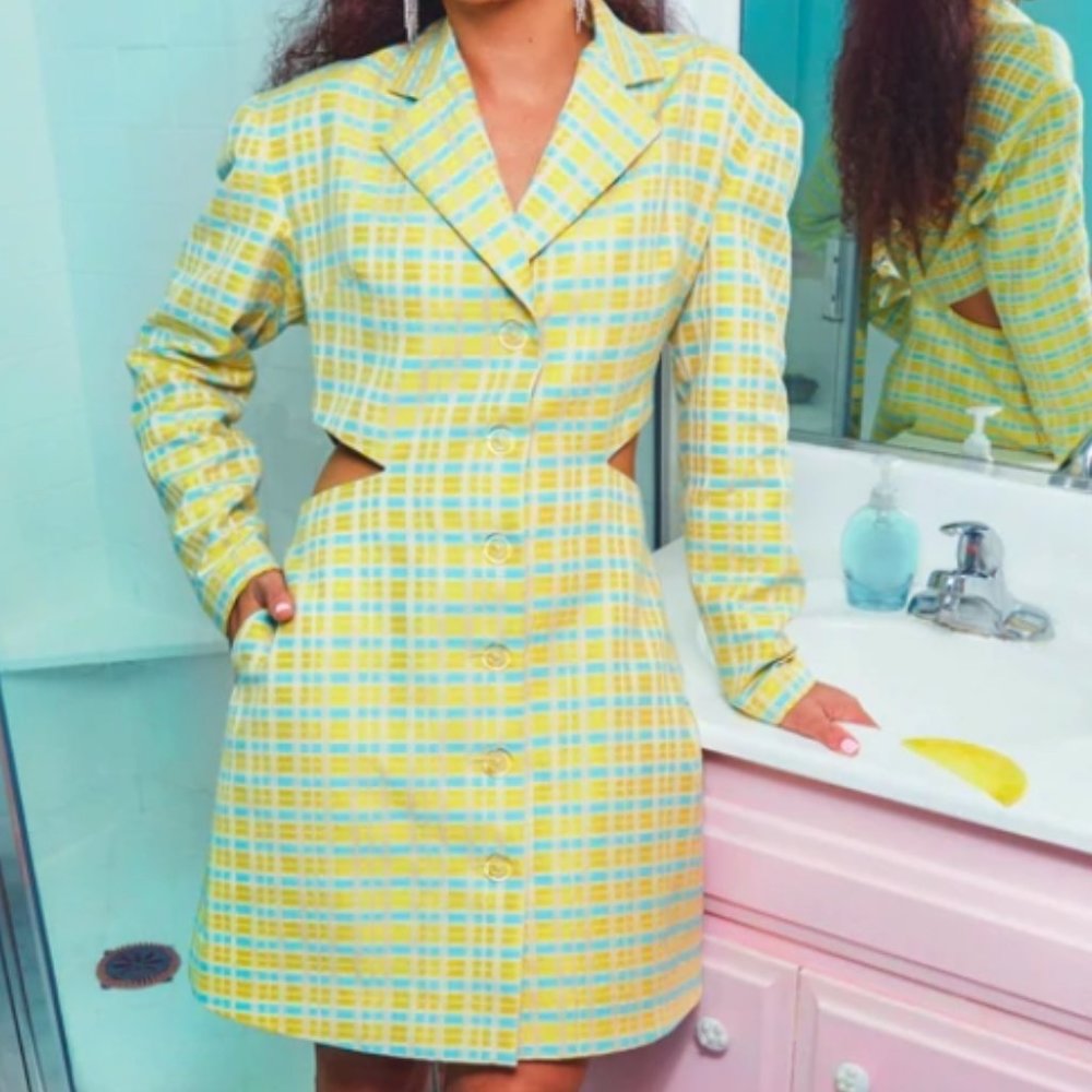 Autumn Adeigbo Bizzy Blazer Dress, Size 0 - Picture 7 of 8